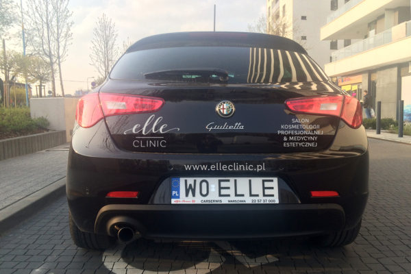 Elle Clinic car graphics